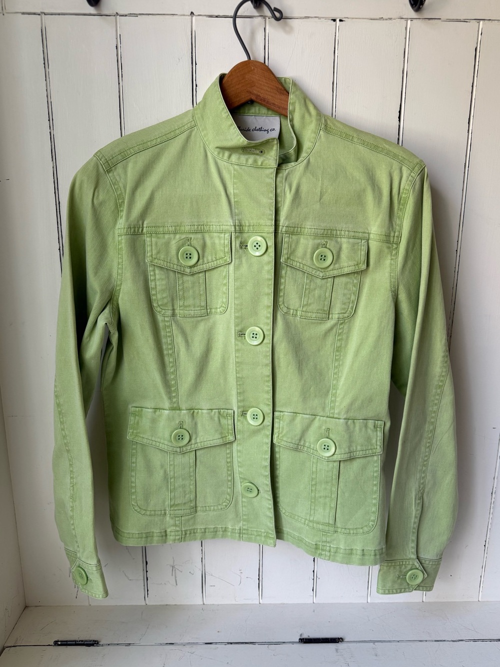 NWT Telluride Clothing Co Light Green Women's Button-Front Jacket